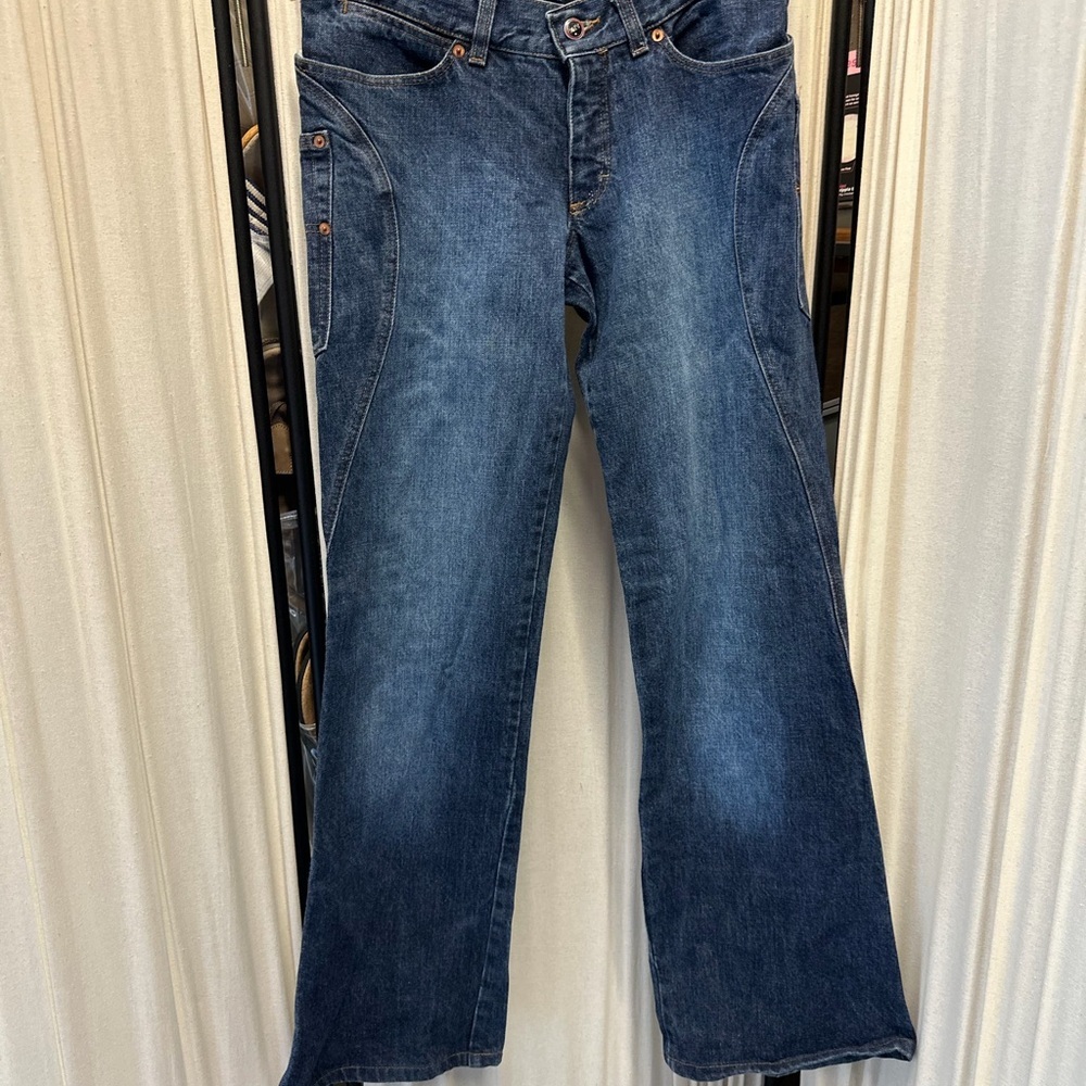 Andrew Mackenzie Men's Blue Bootcut Jeans